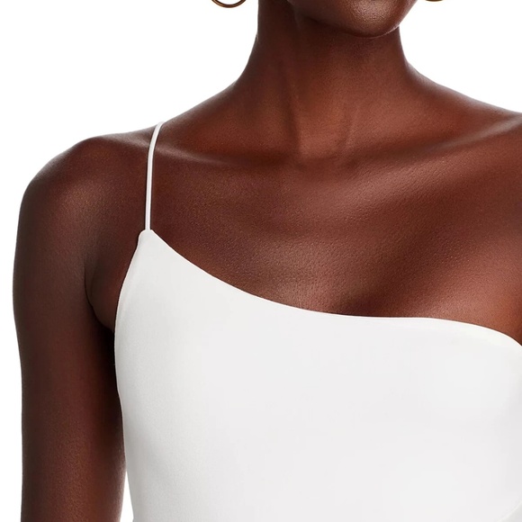 Nookie Lust One-Shoulder Gown Ivory Maxi Dress $339US Size L Made In Australia - Picture 5 of 14